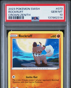 2023 Pokemon Sword And Shield Crown Zenith #073 Rockruff | PSA 10