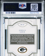 2023 Panini National Treasures #37 Jordan Love Gold 1/35 | PSA 9