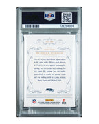 2013 Panini National Treasures #90 Russell Wilson Century Silver 21/25 | PSA 9