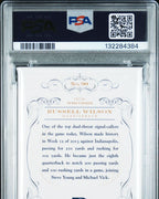2013 Panini National Treasures #90 Russell Wilson Century Silver 21/25 | PSA 9