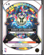 2024 Panini Prizm Kaleidoscopic #11 Giannis Antetokounmpo Orange Prizm 21/49 | PSA 10
