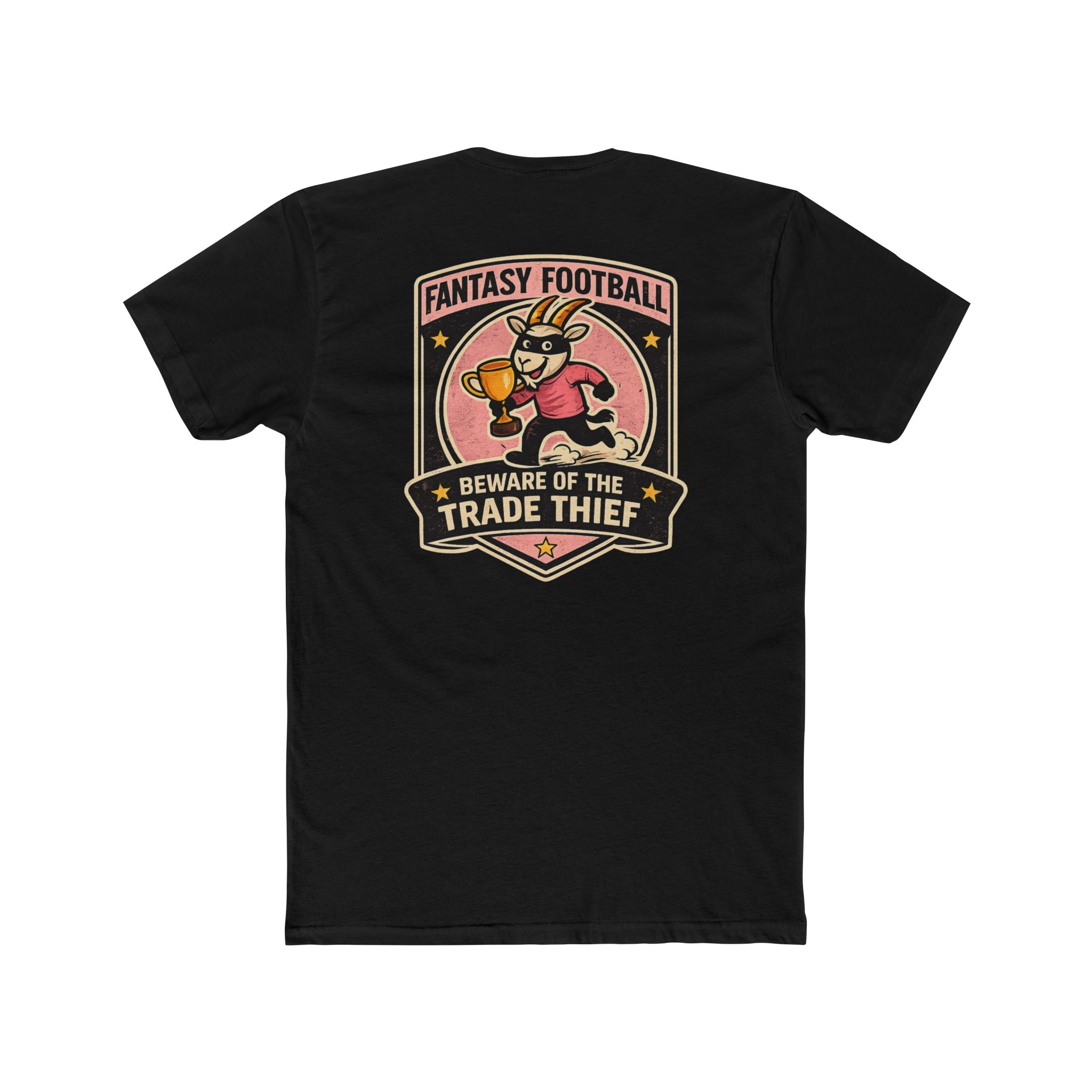 fantasy football shirt with beware of the trade thief text