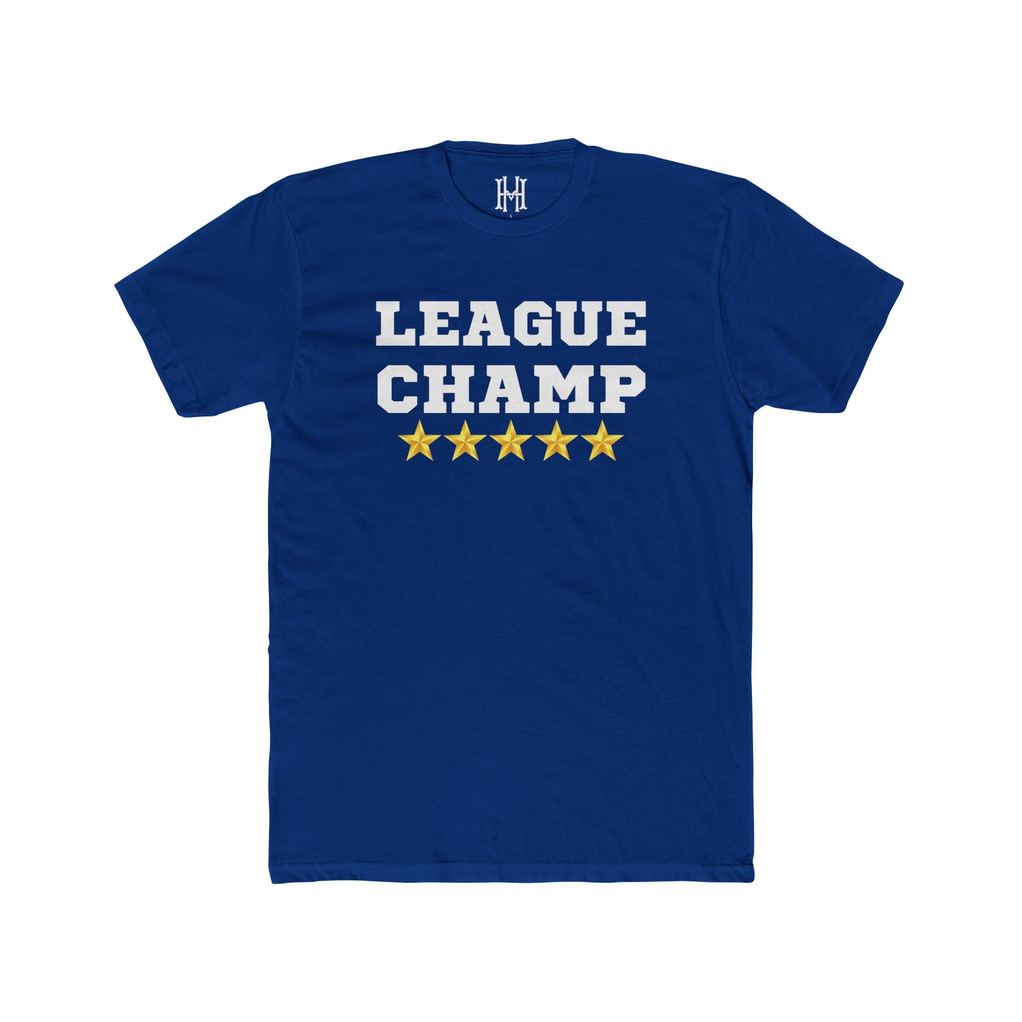 fantasy football shirt with league champ text