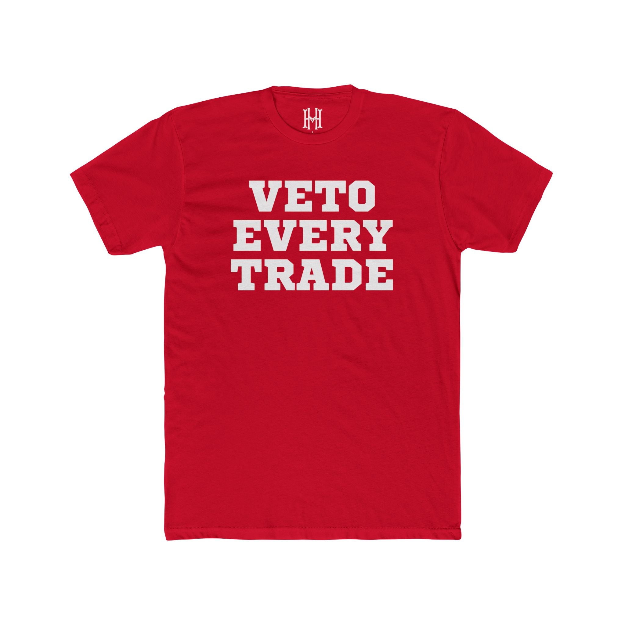 fantasy football shirt with veto every trade text
