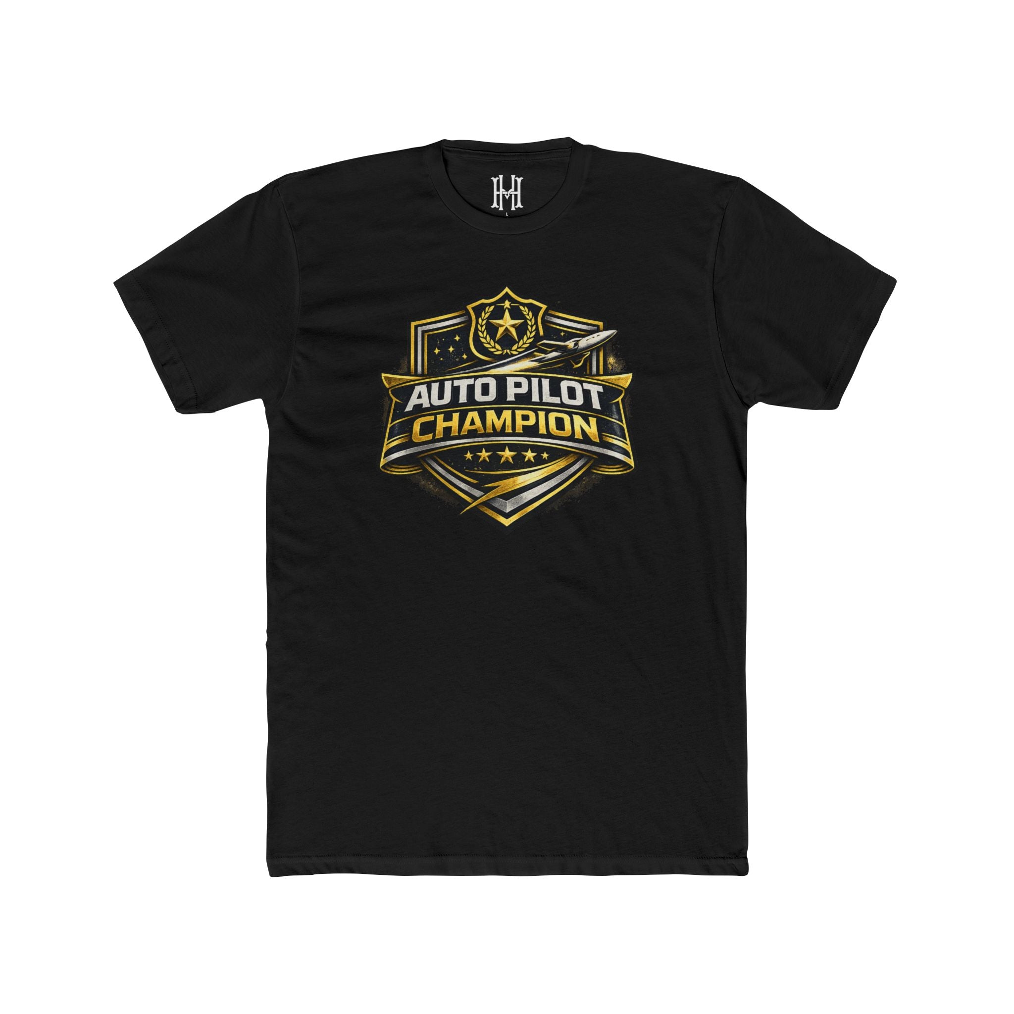 fantasy football shirt with auto pilot champion text