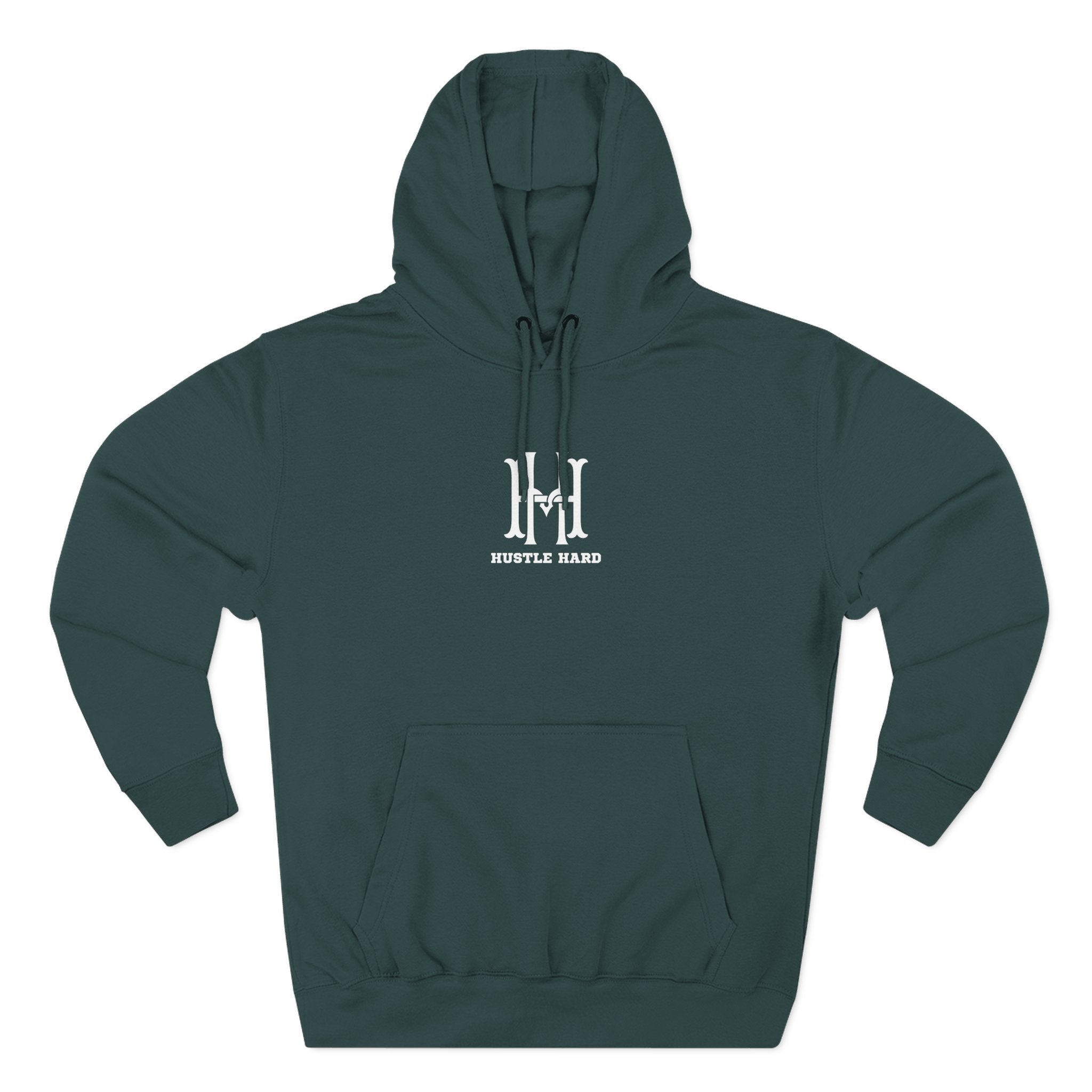 fantasy football hoodie with hustle hard league dna design