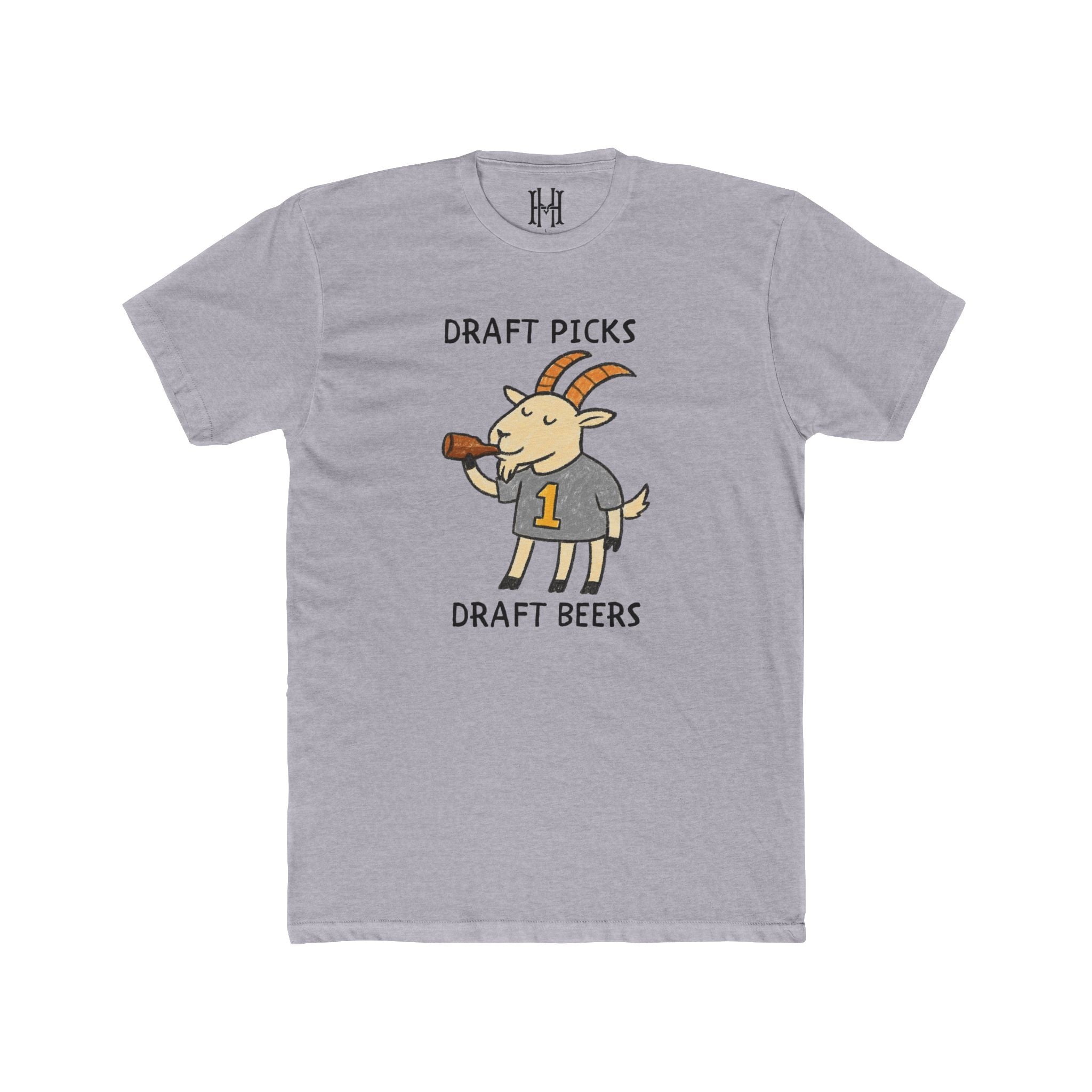 fantasy football shirt with draft picks draft beer text