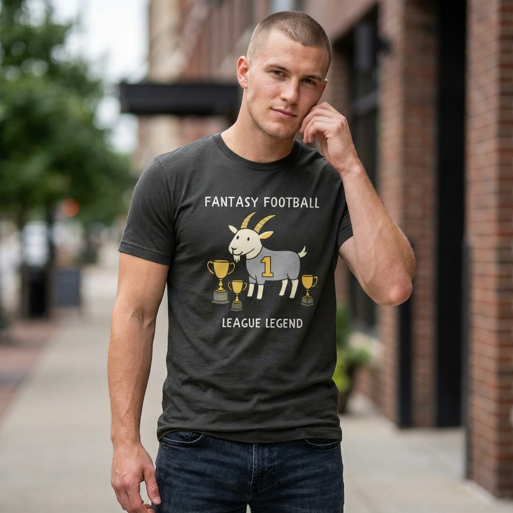 fantasy football shirt with league legend text