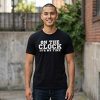 fantasy football shirt with on the clock it’s my time draft day text