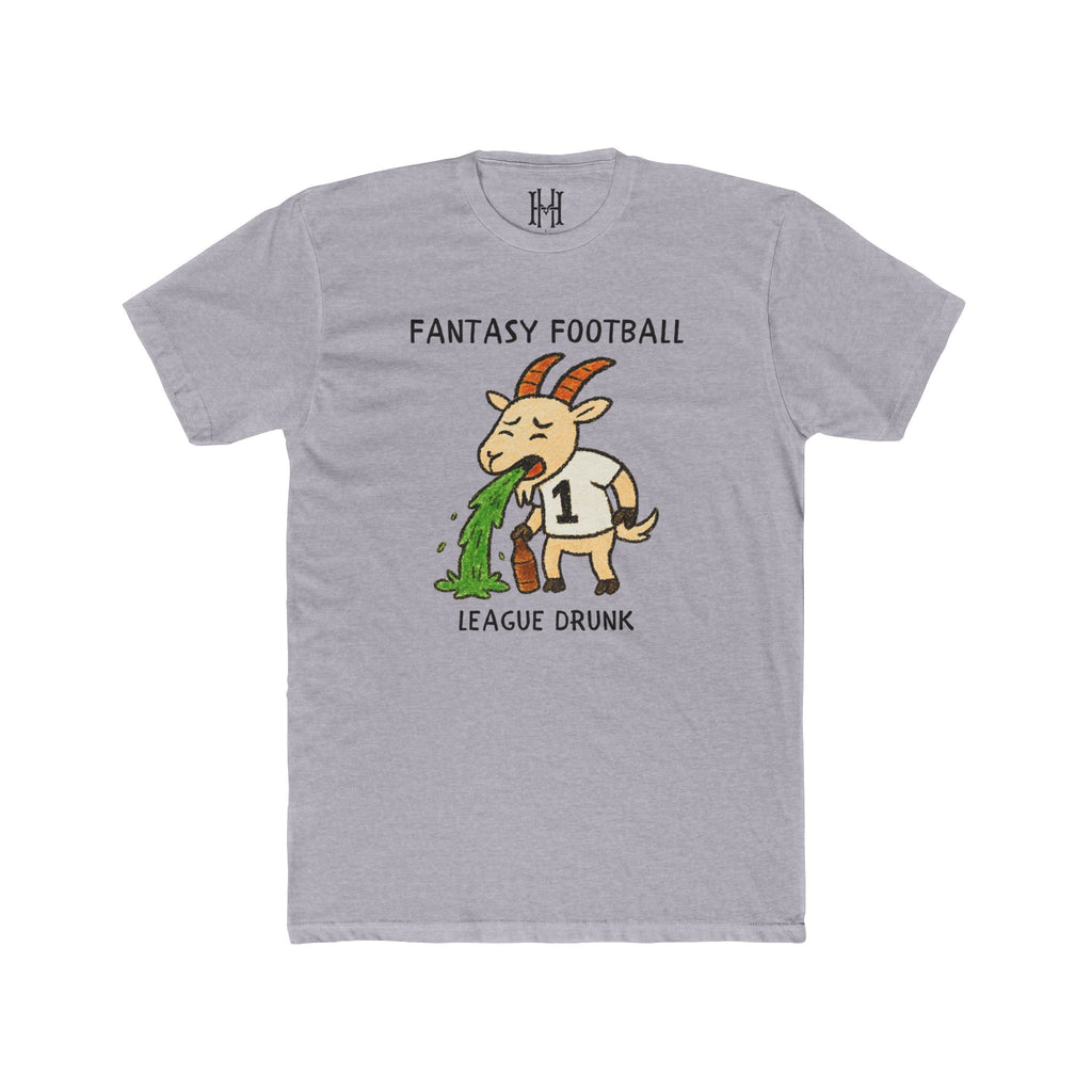 fantasy football shirt with league drunk standing design