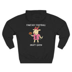 fantasy football hoodie with draft queen end league chaos design