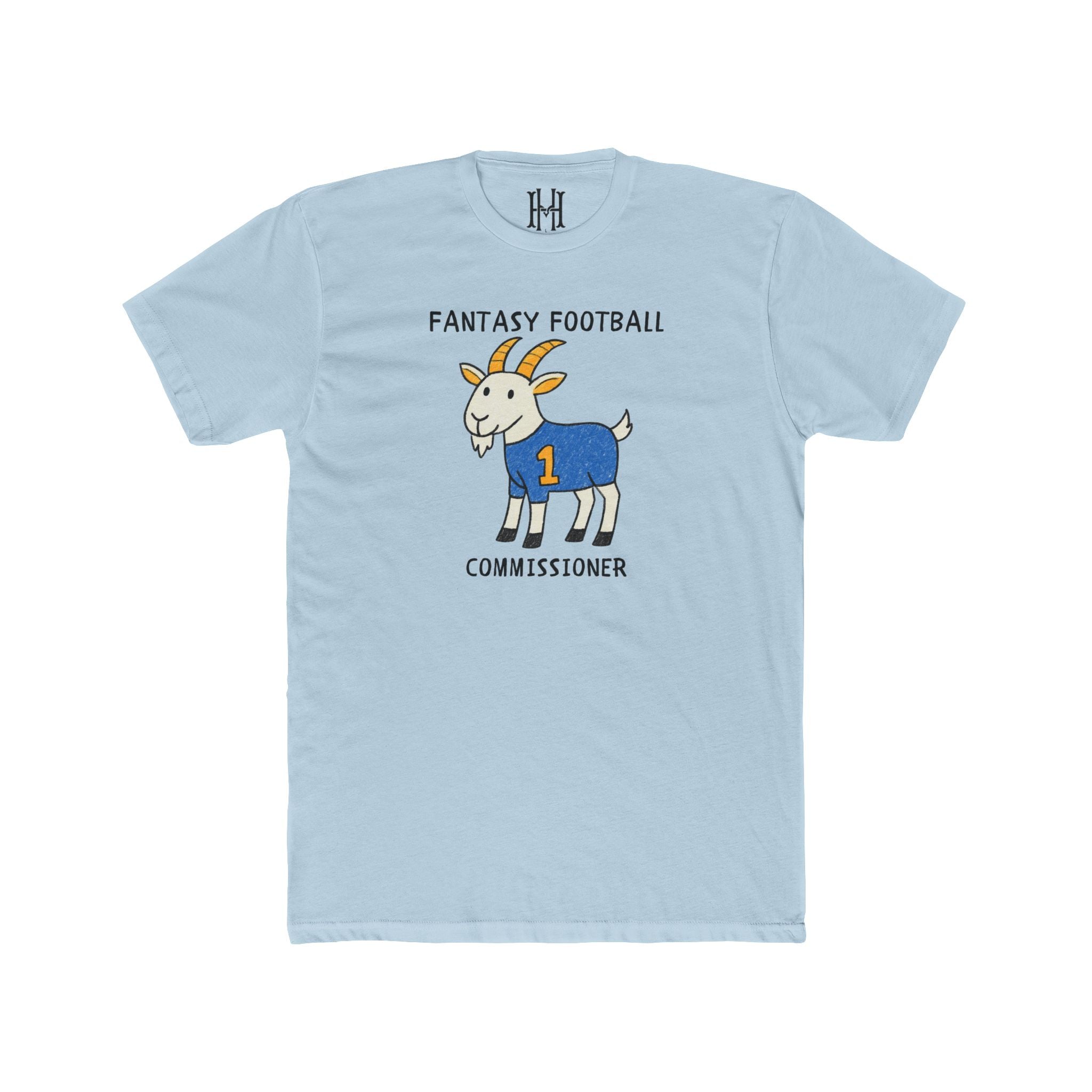 fantasy football shirt with goat commissioner design