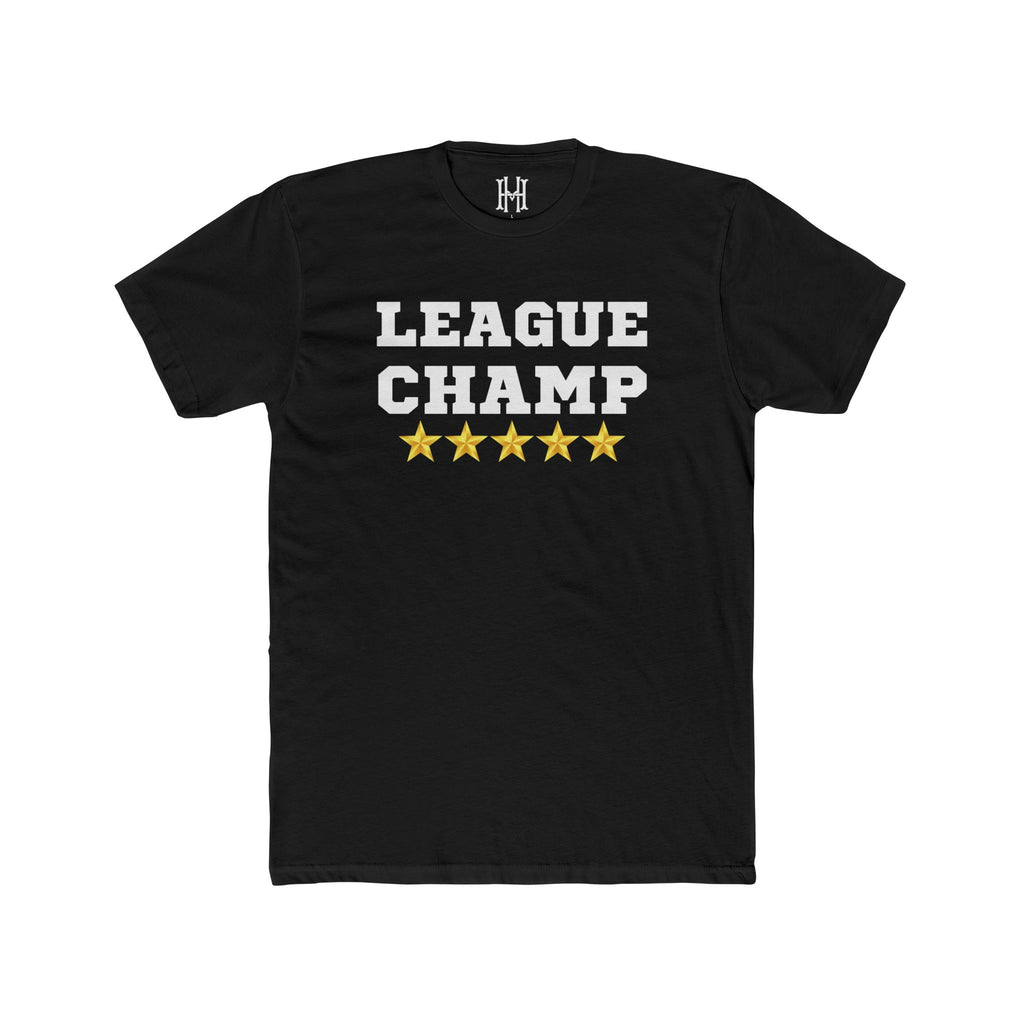 fantasy football shirt with league champ text