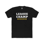 fantasy football shirt with league champ text