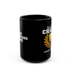 Respect the Champ Trophy Custom Black Mug
