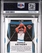 2023 Panini Obsidian #190 Carmelo Anthony Electric Etch Green 15/25 | PSA 9