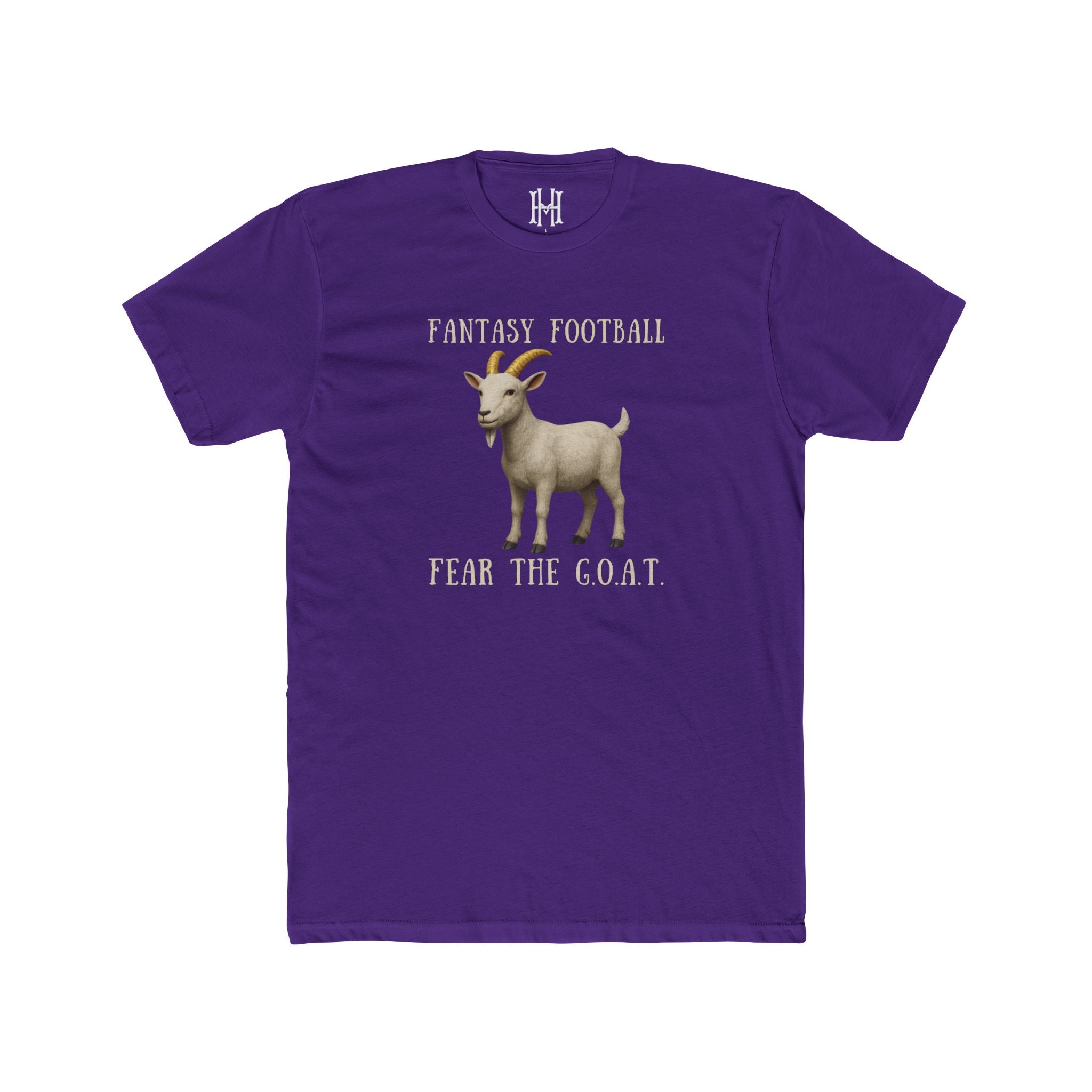 fantasy football shirt with fear the goat text