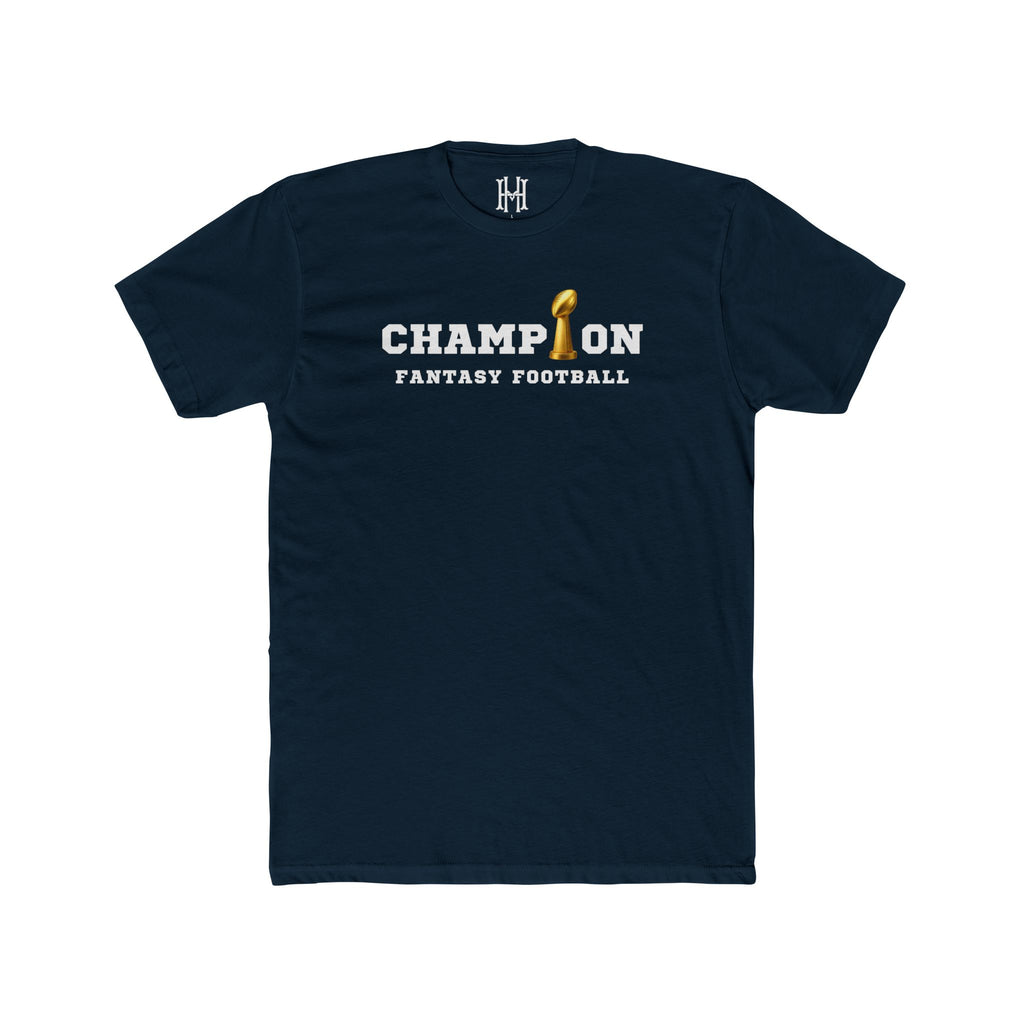 fantasy football shirt with champion trophy design
