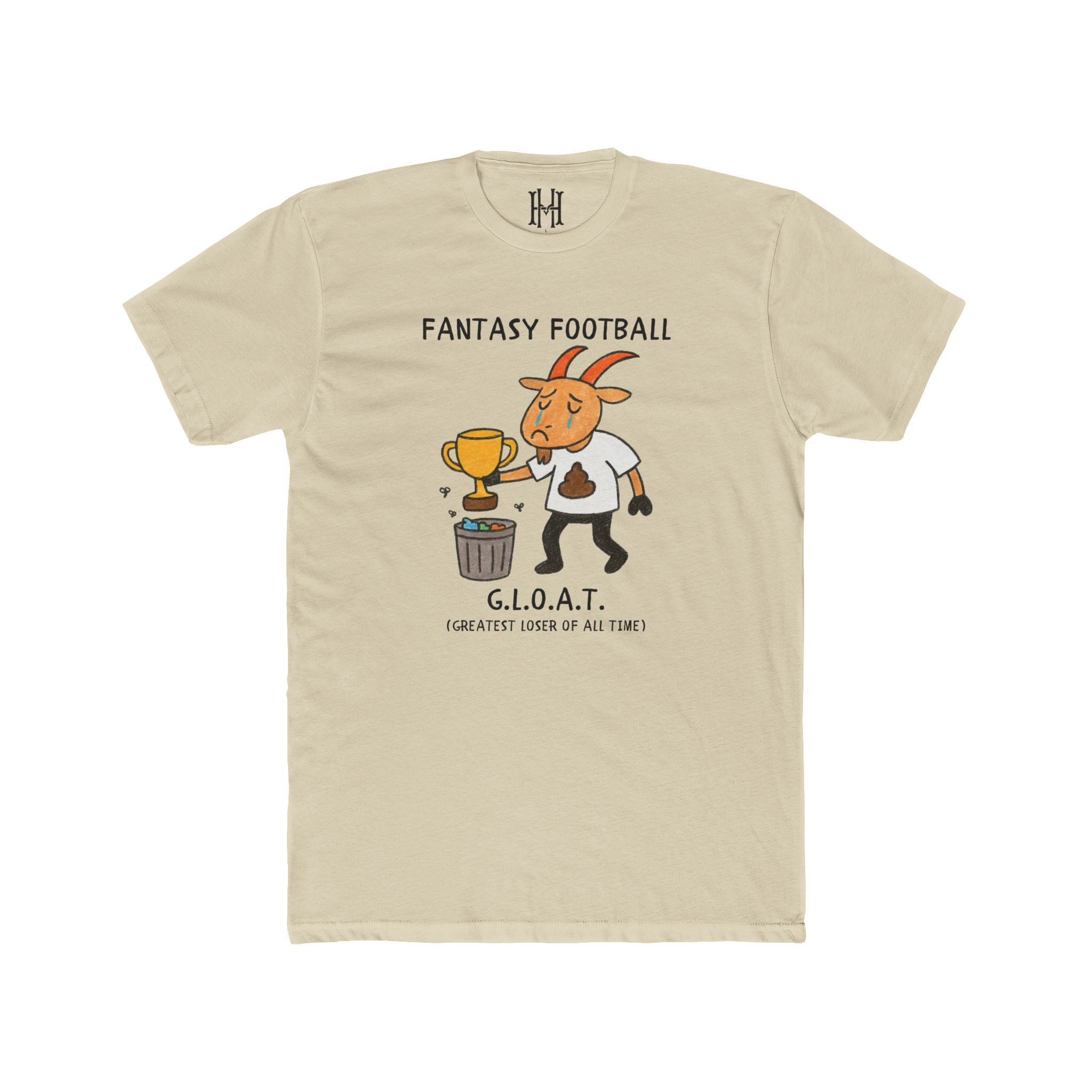 fantasy football shirt with GLOAT punishment design