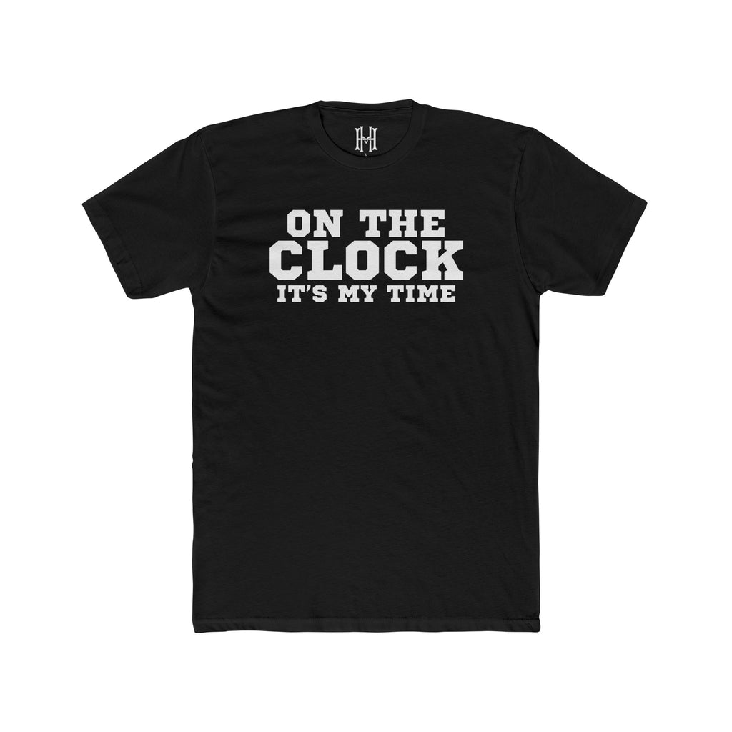 fantasy football shirt with on the clock it’s my time draft day text